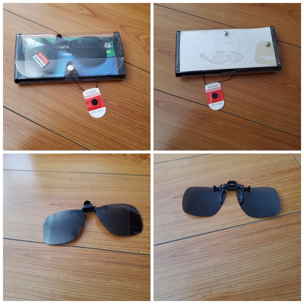 Polarized clip on sunglasses